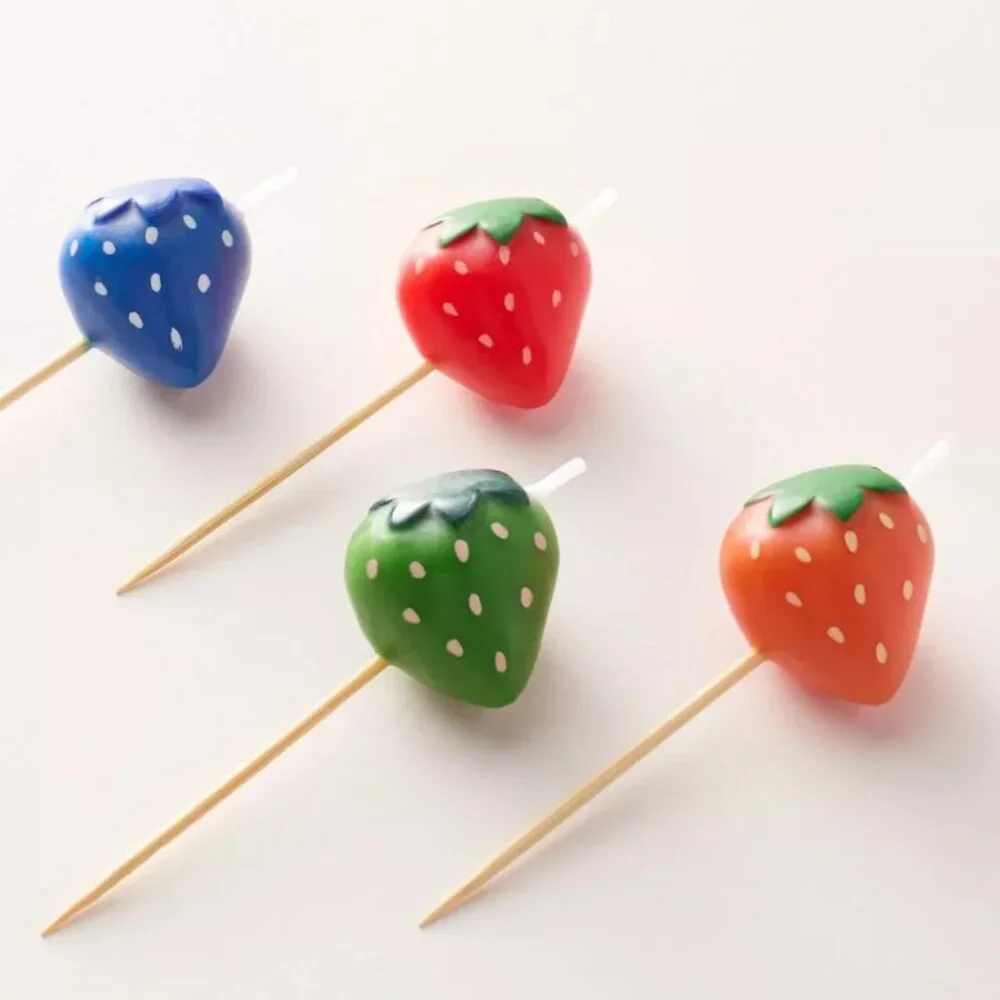 NWT Set of 2 8pk Strawberries Celebration Candles - kate spade new york x Target